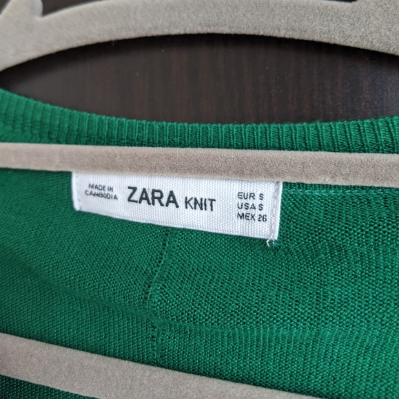 Green Zara Sweater - Picture 2 of 5